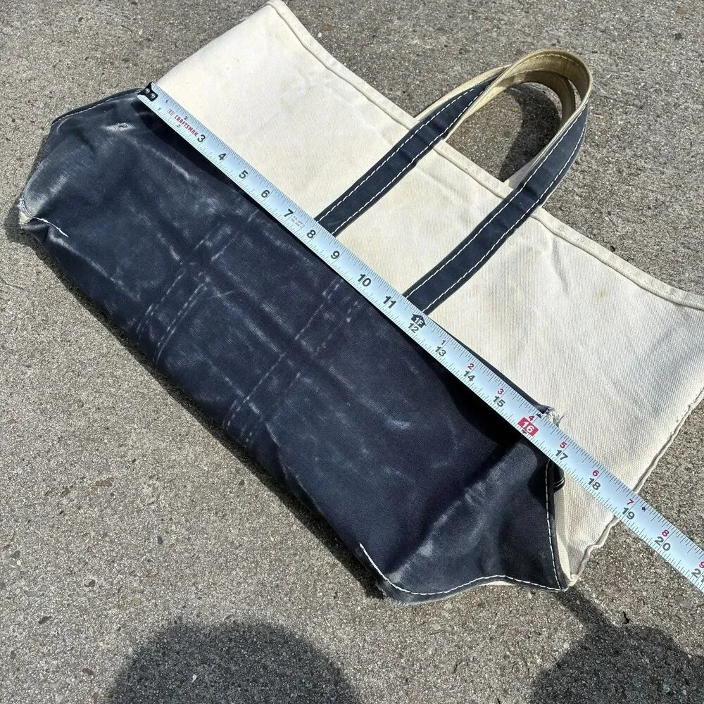 Rare Vintage 70's/80's Sawtooth Label Distressed LL Bean Faded 22x13x6